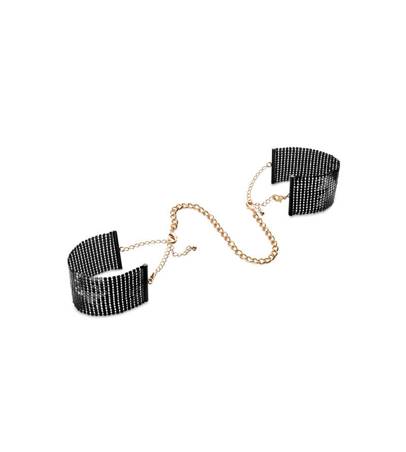 BIJOUX - DÉSIR MÉTALLIQUE MENOTTES EN MAILLE MÉTAL NOIR