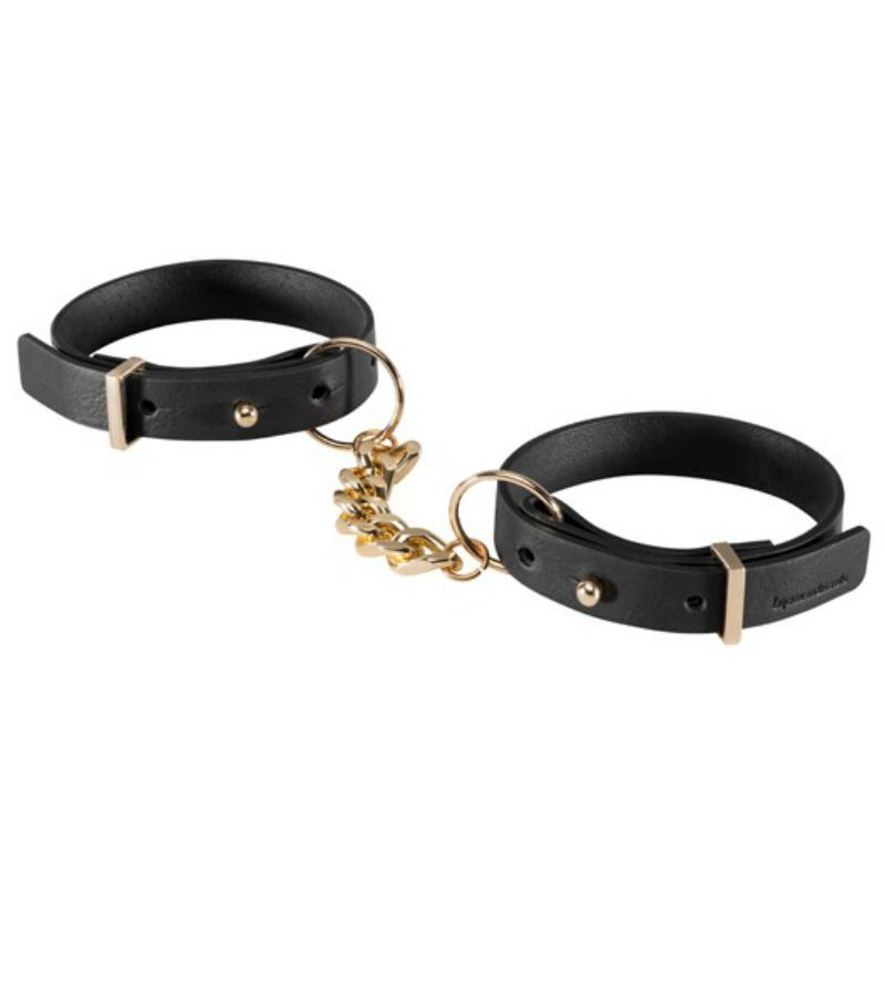 BIJOUX - INDISCRETS MAZE MENOTTES BRACELETS NOIR