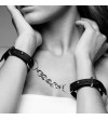 BIJOUX - INDISCRETS MAZE MENOTTES BRACELETS NOIR