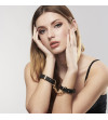 BIJOUX - INDISCRETS MAZE MENOTTES BRACELETS NOIR