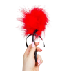 SECRETPLAY - DUSTER DE MARABOU ROUGE