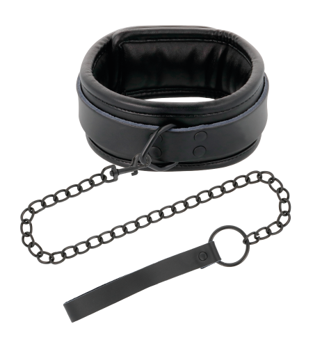 DARKNESS - COLLIER NOIR AVEC CHAÎNE