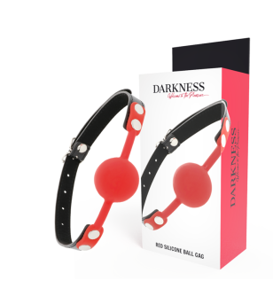 DARKNESS - BÂILLON EN SILICONE ROUGE