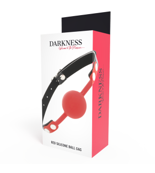 DARKNESS - BÂILLON EN SILICONE ROUGE