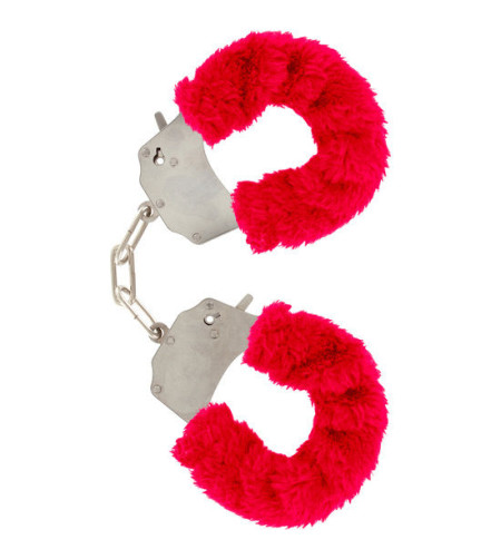 TOYJOY - MANCHETTES FURRY FUN BONDAGE ROUGE