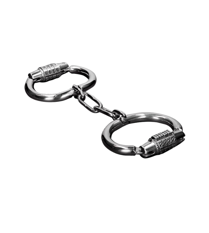 METAL HARD - MENOTTES DURES EN MÉTAL AVEC SERRURE  COMBINAISON