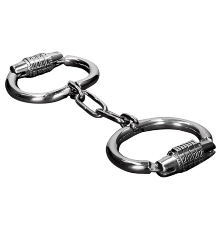 METAL HARD - MENOTTES DURES EN MÉTAL AVEC SERRURE  COMBINAISON