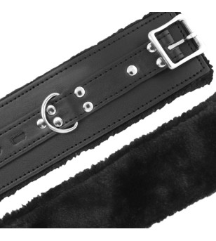 DARKNESS - MENOTTES BDSM DOUBLÉES NOIRES