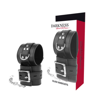 DARKNESS - MENOTTES EN CUIR NOIR