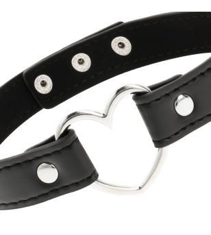 COQUETTE CHIC DESIRE - COLLIER CUIR VEGAN FEMME ACCESSOIRE COEUR