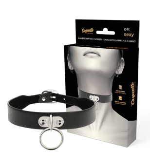 COQUETTE CHIC DESIRE - COLLIER EN CUIR VEGAN FEMME ACCESSOIRE FÉTICHE