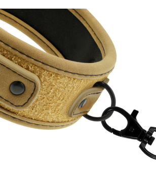 FETISH SUBMISSIVE ORIGIN - COLLIER CHAÎNE DOUBLÉE DE NÉOPRÈNE