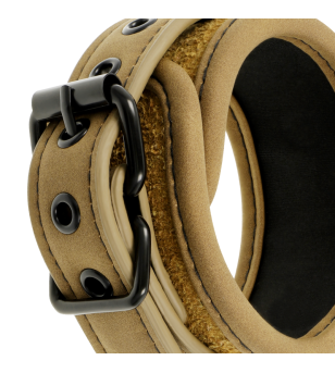 FETISH SUBMISSIVE ORIGIN - MENOTTES EN CUIR VEGAN AVEC DOUBLURE EN NÉOPRÈNE