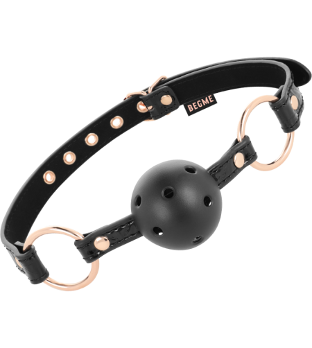 BEGME - BLACK EDITION BALL GAG CUIR VEGAN