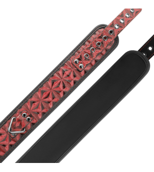 BEGME - COLLIER EN CUIR VÉGAN PREMIUM ÉDITION ROUGE AVEC DOUBLURE EN NÉOPRÈNE