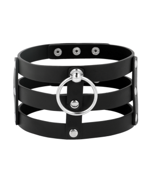 COQUETTE CHIC DESIRE - RAS DE COU EN CUIR VÉGAN STYLE FÉTICHE