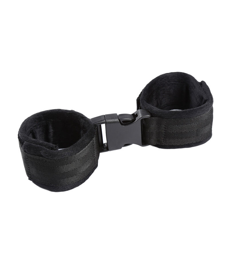 OHMAMA FETISH - FERMETURE  CROCHET ET BOUCLE RETENUES DE POIGNET EN NYLON