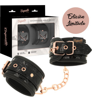 COQUETTE CHIC DESIRE - MENOTTES ÉDITION NOIRE AVEC DOUBLURE EN NÉOPRÈNE
