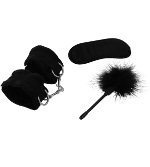 INTENSE - FETISH PLAYSET ÉROTIQUE 2 AVEC MENOTTES, MASQUE AVEUGLE ET TICKLER