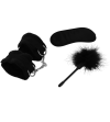 INTENSE - FETISH PLAYSET ÉROTIQUE 2 AVEC MENOTTES, MASQUE AVEUGLE ET TICKLER