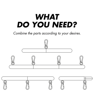 FETISH SUBMISSIVE BONDAGE - BARRE SÉPARATEUR RÉGLABLE 4 PIÈCES