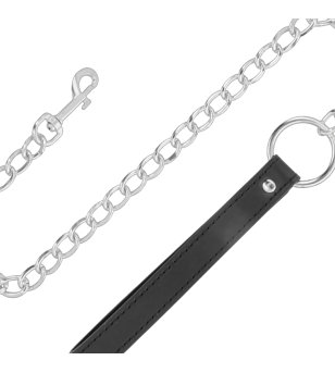 DARKNESS - COLLIER DE POSTURE CONFORTABLE AVEC CHAÎNE EN CUIR