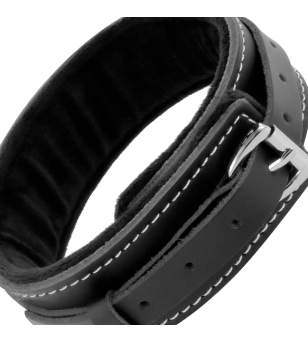 DARKNESS - COLLIER EN CUIR DE HAUTE QUALITÉ AVEC LAISSE