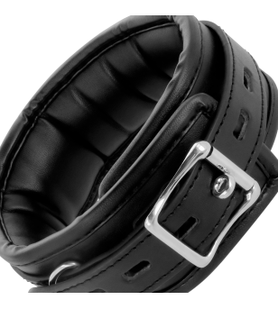 DARKNESS - COLLIER EN CUIR SOUPLE AVEC CHAÎNE