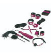 TEASE  PLEASE - SET 13 ACCESSOIRES DE BONDAGE MAGENTA