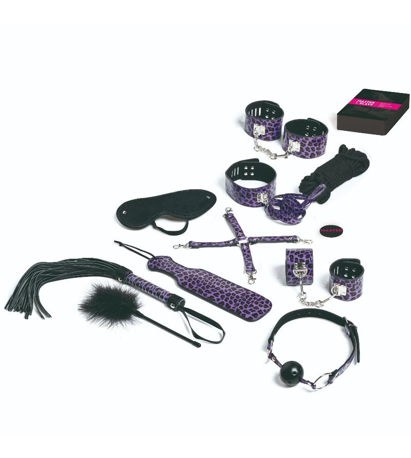 TEASE  PLEASE - SET 13 ACCESSOIRES DE BONDAGE LILAS