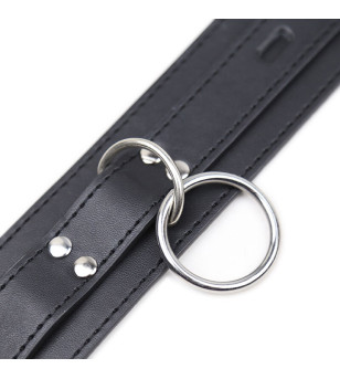 OHMAMA FETISH - COLLIER DE SOUMISSION AVEC 3 ANNEAUX