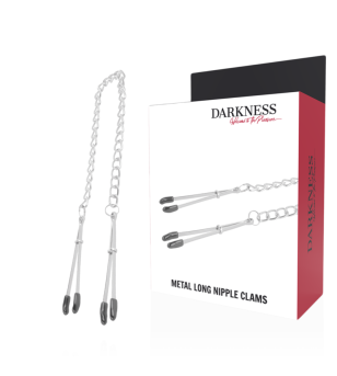 DARKNESS - PINCES À TÉTONS RÉGLABLES EN MÉTAL