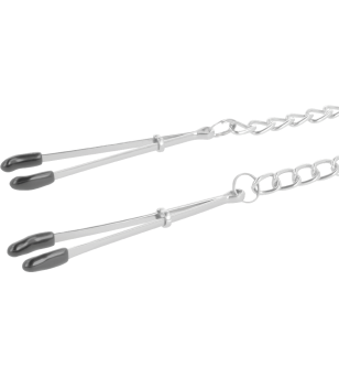 DARKNESS - PINCES À TÉTONS RÉGLABLES EN MÉTAL