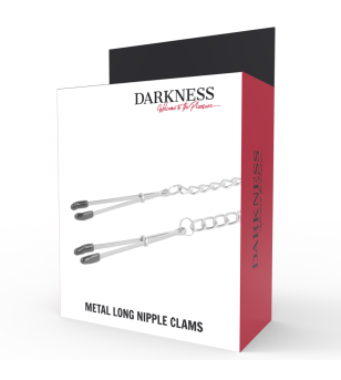 DARKNESS - PINCES À TÉTONS RÉGLABLES EN MÉTAL