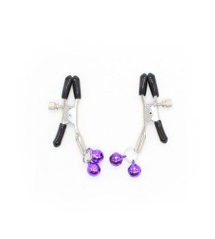 OHMAMA FETISH - Pinces à tétons AVEC CLOCHE LILAS