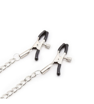 OHMAMA FETISH - RING GAG AVEC CHAÎNES ET PINCES À TÉLÉNOLS