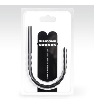 ALL BLACK - SONDE URÉTRALE EN SILICONE 6/8 MM