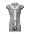 LEATHER BODY - HARNAIS DE HOMME BLANC