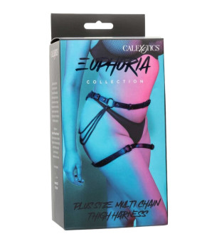 CALEXOTICS - EUPHORIA HARNAIS DE CUISSES MULTI CHAÎNES TAILLE PLUS