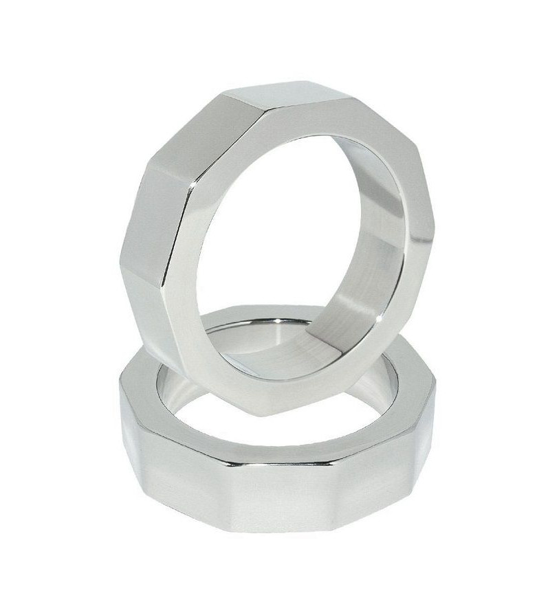 METAL HARD - ANNEAU DE PÉNIS ET DÉCROU DE TESTICULE 50 MM