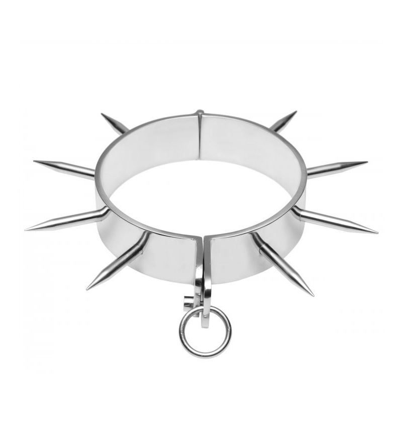 METAL HARD - COLLIER DESCLAVE BDSM AVEC POINTES