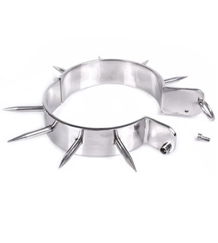 METAL HARD - COLLIER DESCLAVE BDSM AVEC POINTES