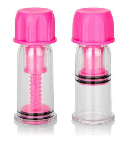 CALEXOTICS - VAGUE STIMULANTE POUR TÉTONS ROSE À TORSION SOUS VIDE