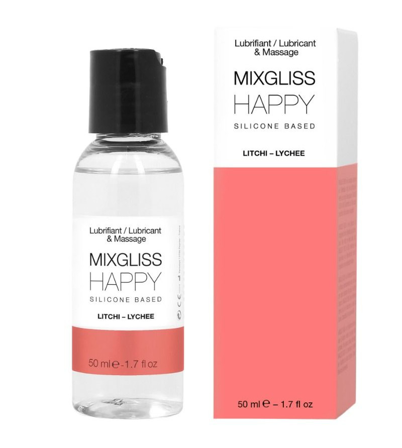 MIXGLISS - LUBRIFIANT SILICONE HAPPY LITCHI 50 ML