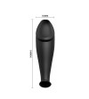 PRETTY LOVE - PLUG ANAL EN SILICONE FORME PÉNIS ET 12 MODES DE VIBRATION NOIR