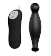 PRETTY LOVE - PLUG ANAL EN SILICONE 12 MODES DE VIBRATION NOIR