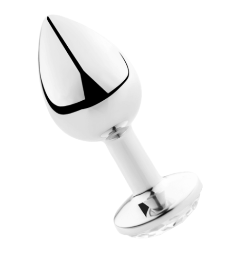 SECRETPLAY - PLUG ANAL TRANSPARENT ALUMINIUM 8 CM