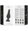 INTENSE - PLUG ANAL PIPO M SILICONE NOIR 11 CM