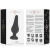 INTENSE - PLUG ANAL PIPO L SILICONE NOIR 13 CM