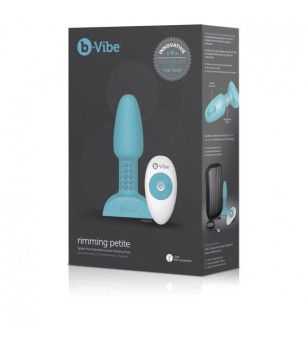 B-VIBE - RIMMING TÉLÉCOMMANDE PLUG ANAL PETITE TEAL